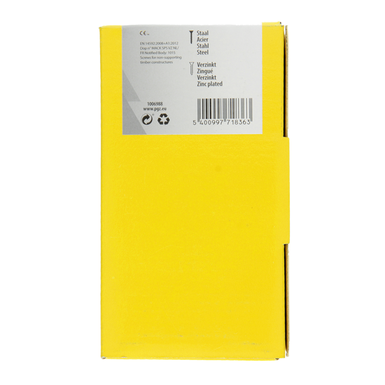 Mack 1006988 - spaanplaatschroef vz kop geelverzinkt 50st 6 x 150mm | 2 stuks
