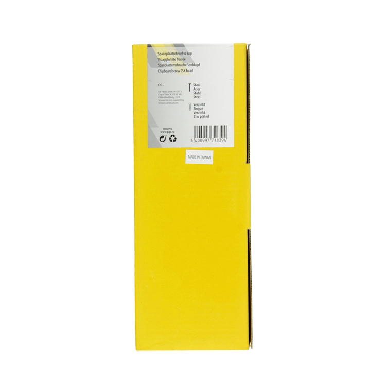 Mack 1006991 - spaanplaatschroef vz kop geelverzinkt 50st 6 x 200mm | 1 stuks