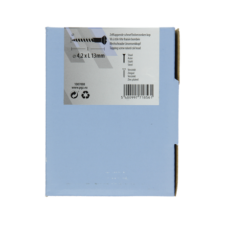 Mack 1007008 - zelftap. schroef bvz kop 200 200 st 4,2x13mm | 5 stuks