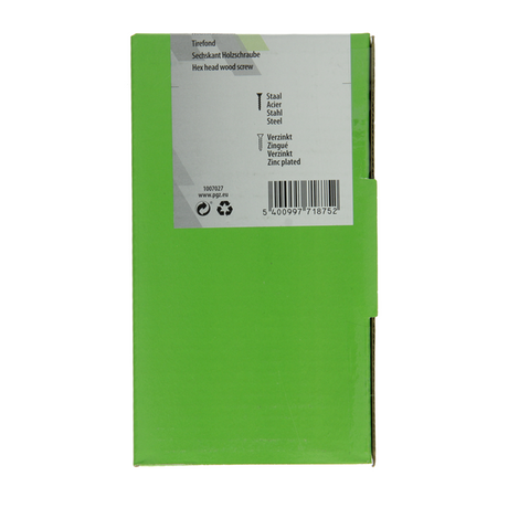 Mack 1007027 - houtdraadbout staal verzinkt 200 st 6 x 25 mm | 3 stuks