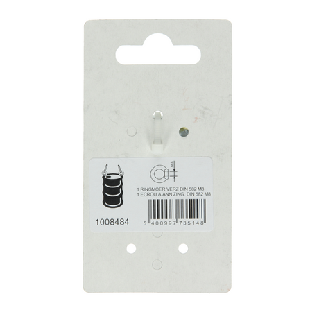 Mack 1008484 - 1 ringmoer din 582 m8 verzinkt | 10 stuks