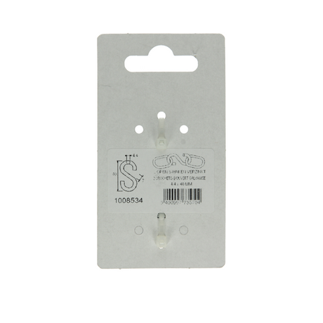 Mack 1008534 - 2 open s-haken 4,4 x 40mm verzinkt | 10 stuks