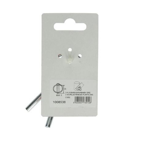 Mack 1008536 - 2 plooibare borgpennen 6mm verzinkt | 10 stuks