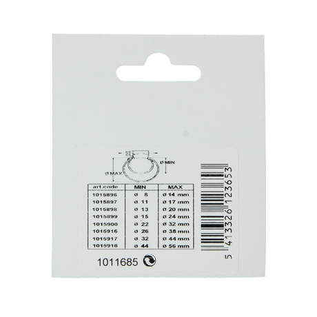 Mack 1011685 - 2 mini spanringen verzinkt 14x16mm | 10 stuks