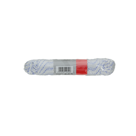 Mack 1014930 - pp gevlochten wit blauw streng2mm 20m | 5 stuks