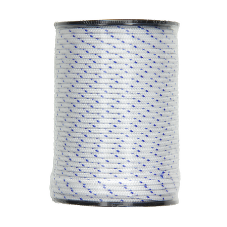 Mack 1013957 - pp gevlochten wit blauw bobijn3mm 75m | 5 stuks