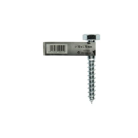 Mack 1017424 - houtdraadbout staal verzinkt 1 st 10 x 70 mm | 10 stuks