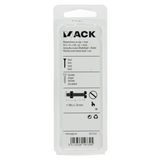 Mack 1017533 - metaalschroef cyl. kop + moer verz. 8 st m6 x 30 mm | 10 stuks