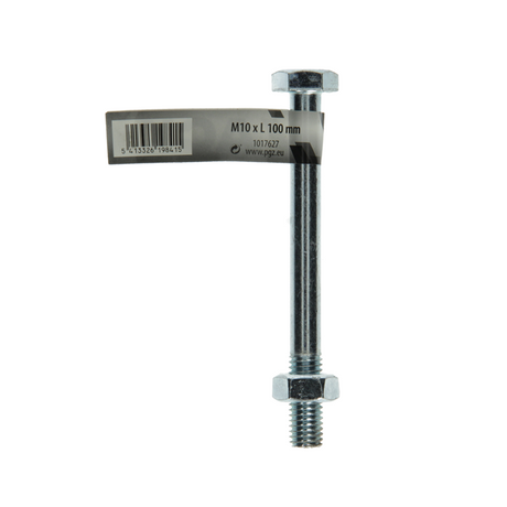 Mack 1017627 - mekaniekbout + moer staal verzinkt 1 st m10 x100 mm | 10 stuks