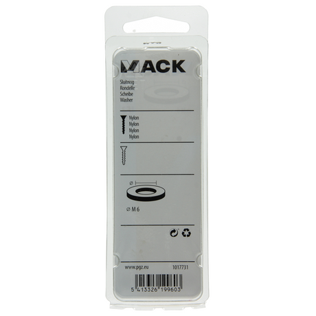 Mack 1017731 - sluitring nylon 9 st m6 | 10 stuks