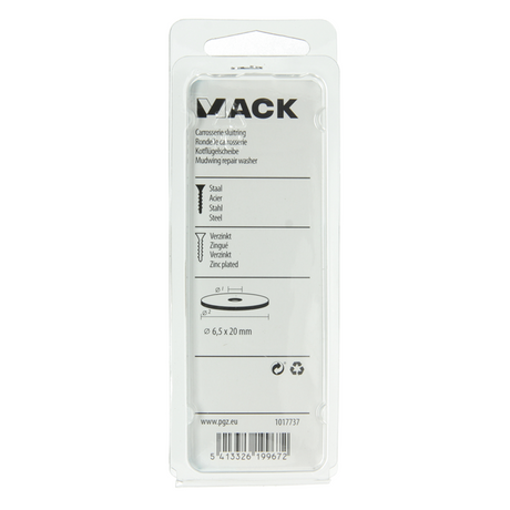 Mack 1017737 - carrosserie sluitring verzinkt22 st 6,5 x 20 mm | 10 stuks