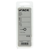 Mack 1017787 - schroefoog staal wit 2 st 5,0 x 35 mm | 10 stuks