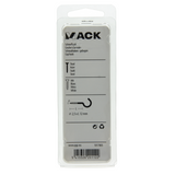 Mack 1017805 - schroefhaak staal wit 10st 2,5 x 12 mm | 10 stuks