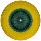 1039748 - lekvrij kruiwagenwiel ø 400 groene velg | 3 stuks