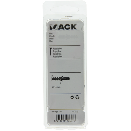 Mack 1017885 - plug polyethyleen 4 st 14 mm | 5 stuks
