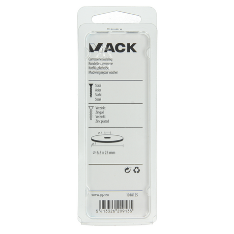Mack 1018125 - carrosserie sluitring verzinkt55 st 6,5 x 25 mm | 5 stuks