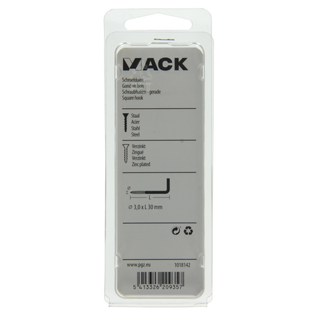 Mack 1018142 - schroefduim staal verzinkt 50 st 3,0 x 30 mm | 5 stuks