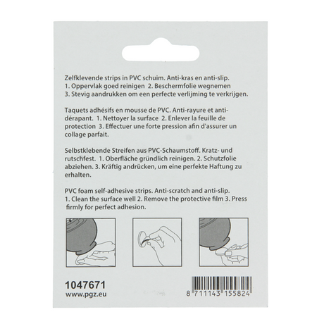 Mack 1047671 - antislipstrip zelfklevend zwart ø 28 mm 6 st pcs | 12 stuks