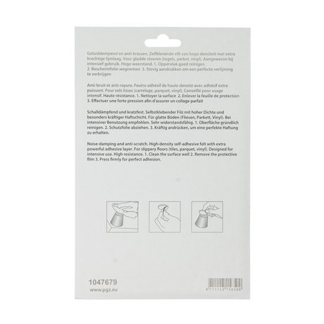 Mack 1047679 - super-vilt zelfklevend beige 112 x 150 mm 2st pcs | 12 stuks