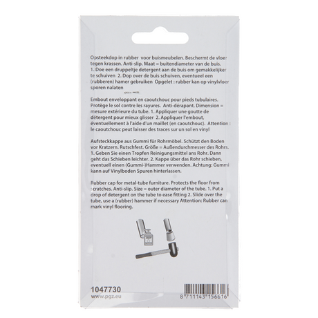 Mack 1047730 - opsteekdop rubber zwart ø 28 mm 4 st pcs | 6 stuks