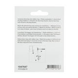 Mack 1047647 - deurstop cilindermodel inox look ø 28h28 mm 1 st pc | 6 stuks