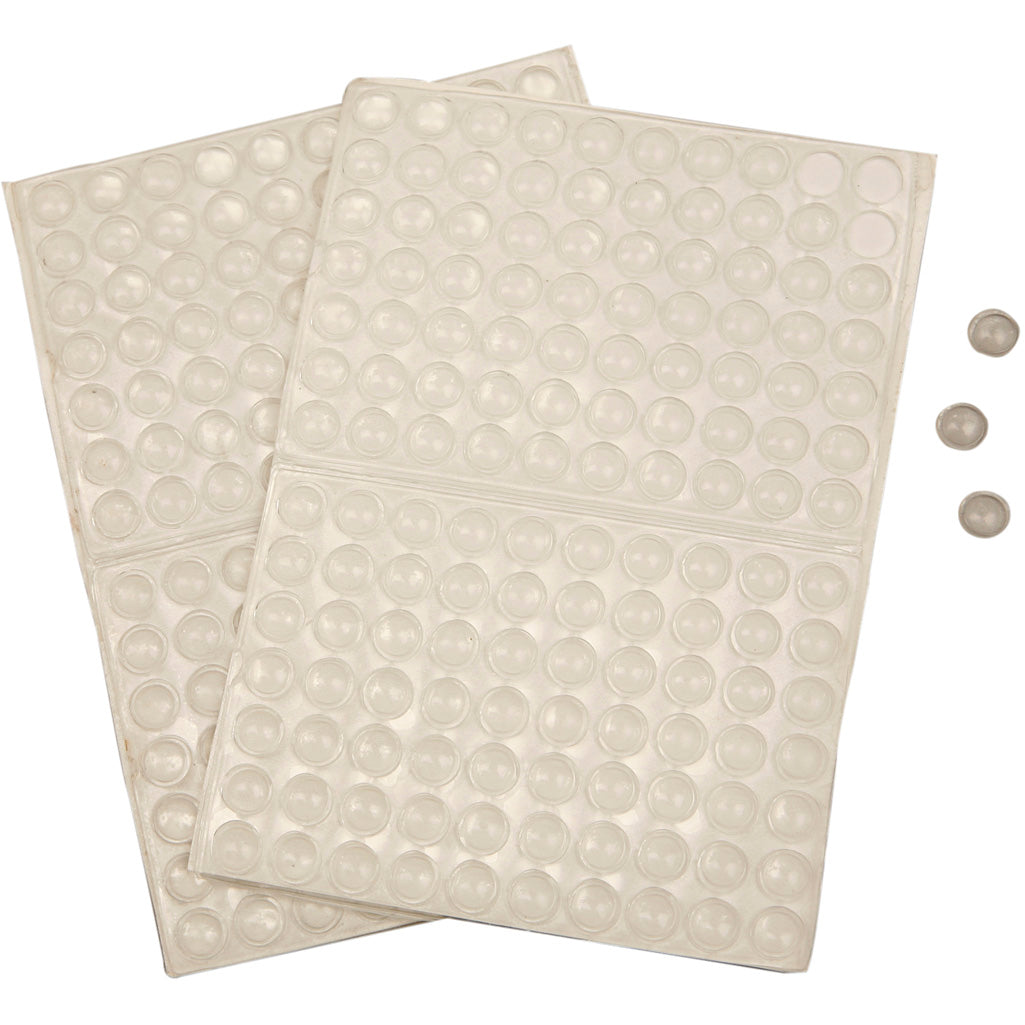 Silikonpunkte, h: 1,5 mm, d: 8 mm, 3x100 Stück, 1 Schachtel