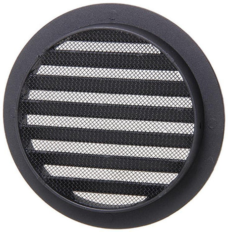 Renson 1061635 - inbouw rond schoepenr met gaas434r dia 160 ral 9005 zwart | 10 stuks