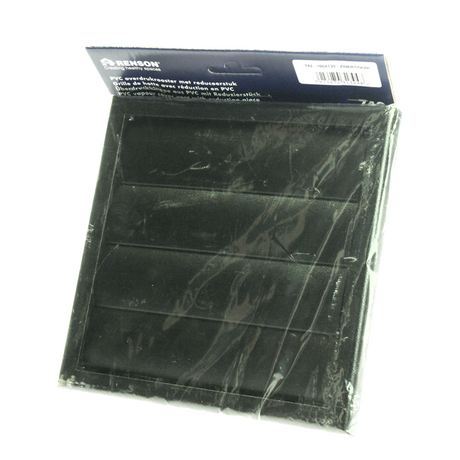 Renson 1069268 - dampkaprooster 4 klep pvc 742 (100-130) str 9005 (zwart) | 2 stuks