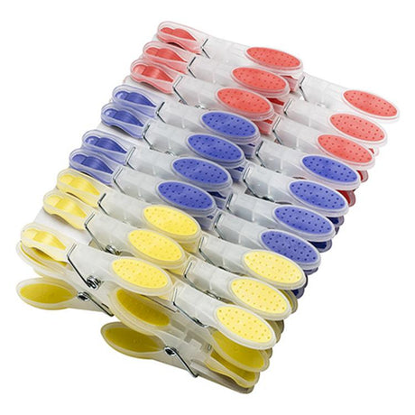 Starbright 1056829 - Wäscheklammern PVC Softgrip 40 Stück | 6 Stück