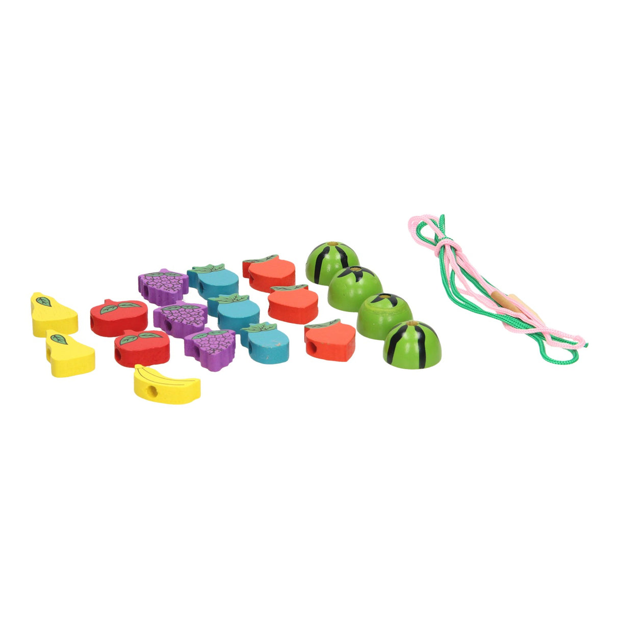 Playwood Wooden Reading Beads In Fruit Pot