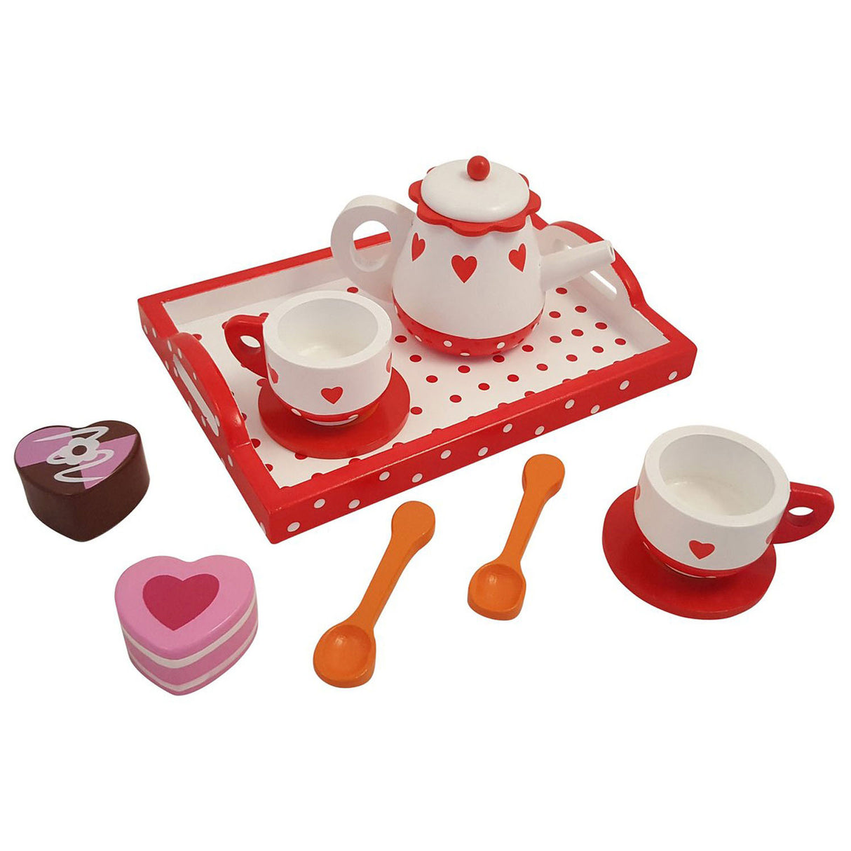 Playwood tea set Hartjes dot