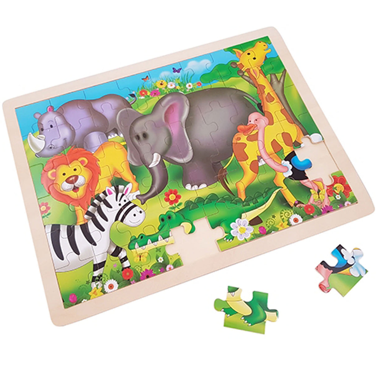 Playwood dřevěná skládačka puzzle divoká zvířata