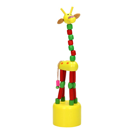 Playwood Holzdruckpuppe Giraffe farbig