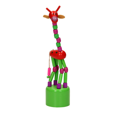Playwood Holzdruckpuppe Giraffe farbig