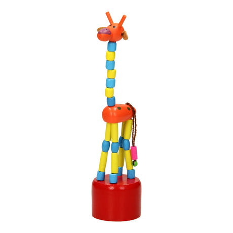 Playwood Holzdruckpuppe Giraffe farbig