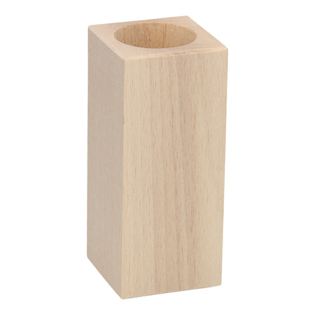 Playwood Teelichthalter quadratisches Buchenholz, 13cm