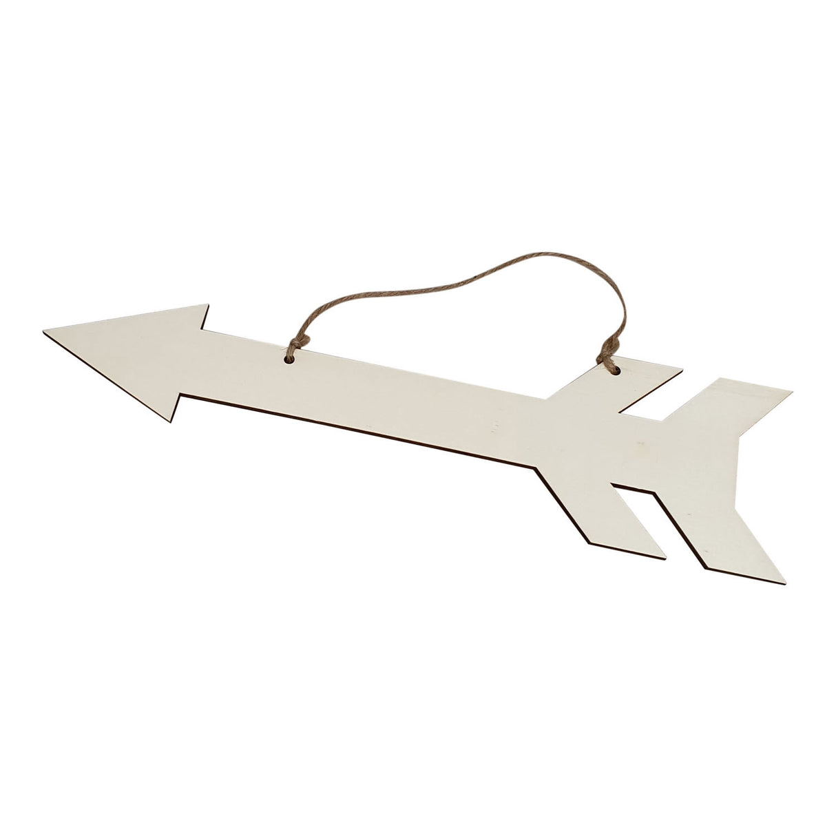 Wooden arrow with pendant plywood, 38cm