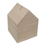 Playwood Money Box House Paulownia Hout