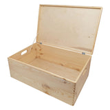 Playwood Aufbewahrungsbox aus Kiefernholz mit Klappdeckel (40x30x23cm)