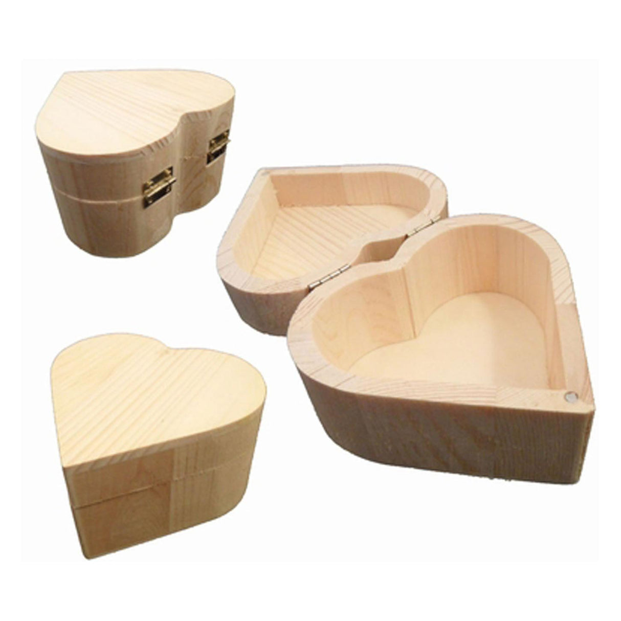 Playwood Holzbox Herzform, 10 cm