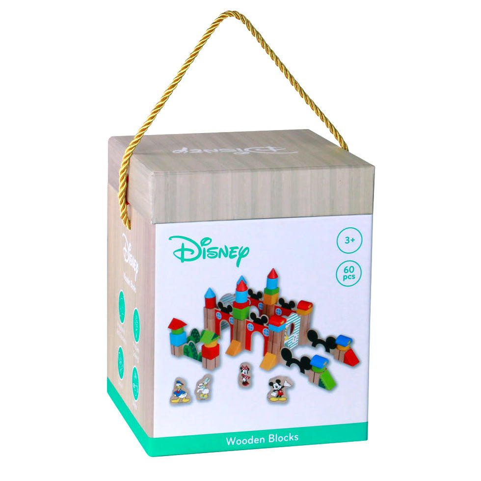 Disney Mickey Mouse Træblokke Set, 60DLG