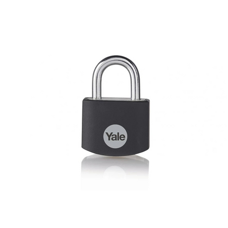 Yale 1065062 - hangsl lang b 38mm alu zw std | 3 stuks