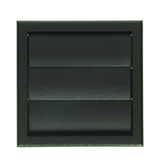 Renson 1069265 - opbouw dampkaprooster pvc 733 (154x154) str 9005 (zwart) | 2 stuks
