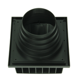 Renson 1069267 - dampkaprooster 1 klep pvc 741 (100-130) str 9005 (zwart) | 2 stuks