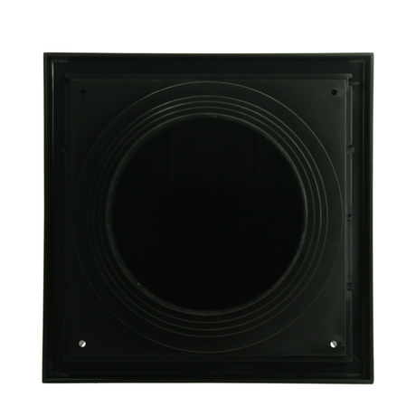 Renson 1069267 - dampkaprooster 1 klep pvc 741 (100-130) str 9005 (zwart) | 2 stuks