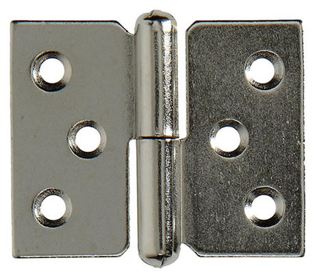Mack 1013351 - 2 meubelpaumellen rechts vernikkeld h 40 x b 50 mm | 5 stuks