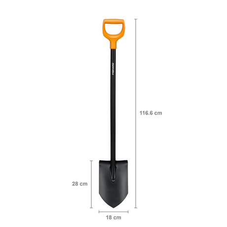 Fiskars 1069394 - solid tuinspade spits | 1 stuks