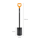 Fiskars solider runder Spaten | Metallstiel | 1066717 - 1066717