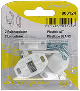 Mack 1015811 - 2 rolsnapsloten wit kunststof | 10 stuks