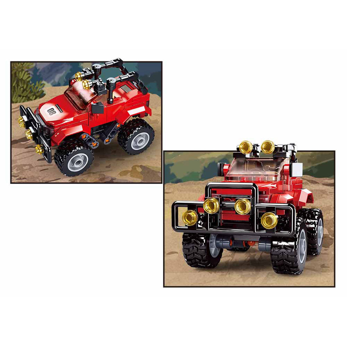 Sluban roter Offroader - 135 Stk.